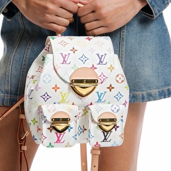 NEW Louis Vuitton x Murakami Venice Backpack in Multicolor Monogram 2025 Release main image 12